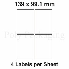 A4 Printer Labels(4 PER