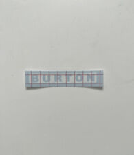 BURTON Logo  Sticker / Snowboard Burton / Die-cut / White / Small