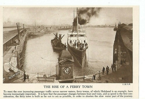 Holyhead ferry boat ship clock - ferry,