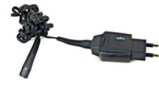 BRAUN SHAVER CHARGER 5690 2 PIN POWER SUPPLY PLUG 6V 600 mA IP X4 GENUINE