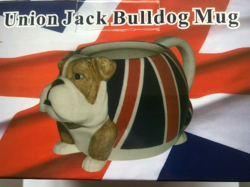 Union jack bulldog mug - union,