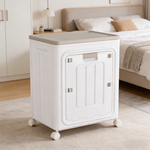 Folding large plastic storage - large,