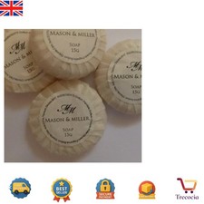 Elegant 25-Pack of 15g Unscented Tissue Pleated Soaps - Perfect for Guests