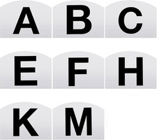 8 Pcs Dressage Letters Wall