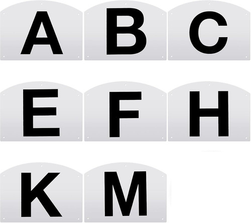Pcs dressage letters wall - 8,