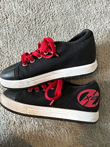 Heelys black red lace - heelys, black/red