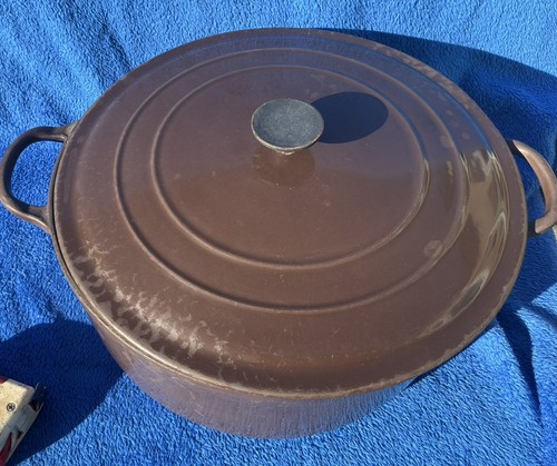Creuset large brown cast - creuset,