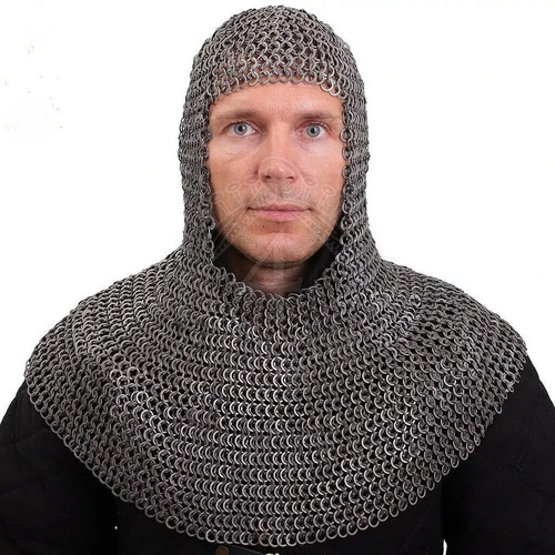 Medieval knight chainmail hood - knight,