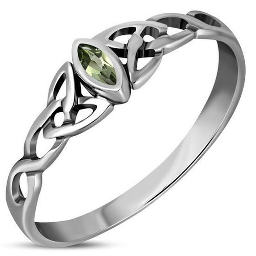 Celtic trinity knot peridot - celtic-trinity, knot-peridot