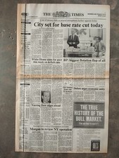 Newspapers OCT 1987 back issues  Birthday Gift Tabloid & Broadsheets YOU CHOOSE.