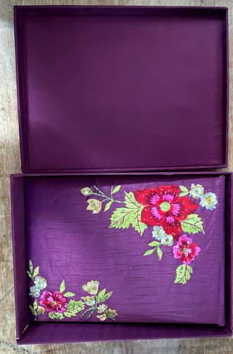 Padded satin covered boxed - padded,