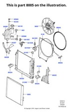 Land Rover Genuine Radiator Fits Discovery 3 Range Rover Sport PCC500670
