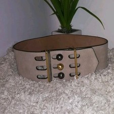 FENDI beige belt with yellow