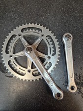 Vintage Campagnolo Gran Sport Strada Chainset Crankset Original Bolts/dust Caps