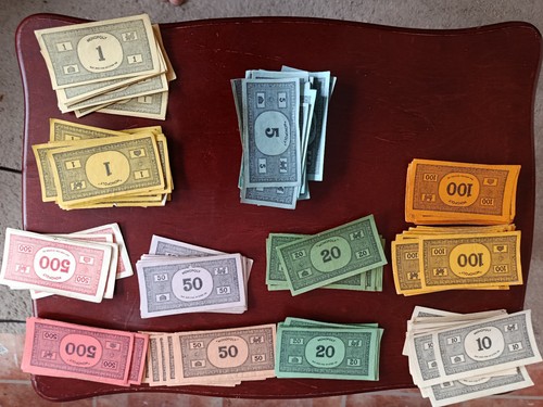 Vintage monopoly money - money,
