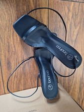 Boohoo Black Strappy heels