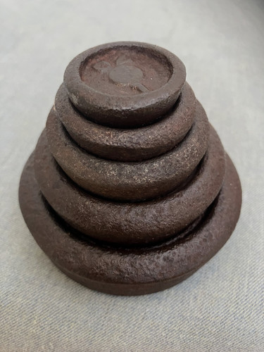 Antique stacking cast iron - 5, cast-iron