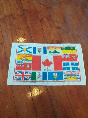 Vintage tea towel canada - tea,