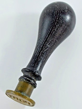 ANTIQUE 19th CENTURY PORT BOTTLE WAX SEAL STAMP