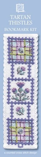 Scottish tartan thistles - scottish,