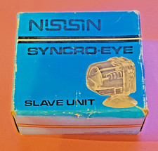 NISSIN SYNCRO EYE FLASH SLAVE UNIT. made in Japan, Original Case, Box, Leaflet