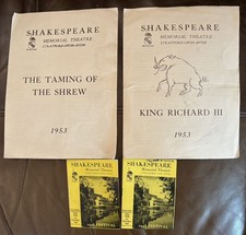 Shakespeare Memorial Theatre, Stratford, 1953 Taming of the shrew & Richard III