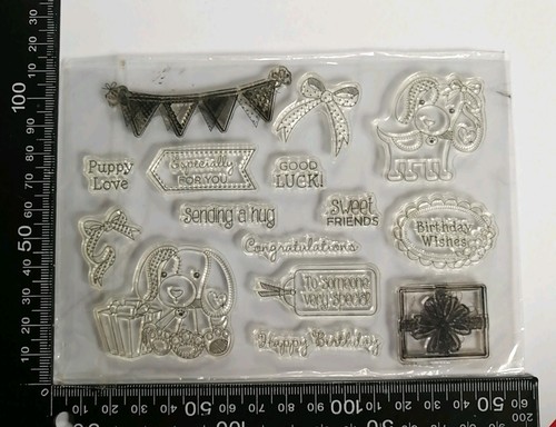 Clear stamps patchwork dogs - patchwork,