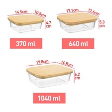 3/4x Capacity Meal Prep Glass