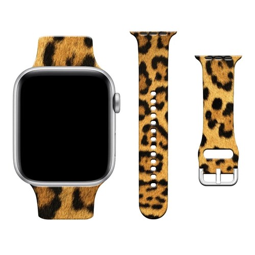 Leopard print silicone band - leopard,