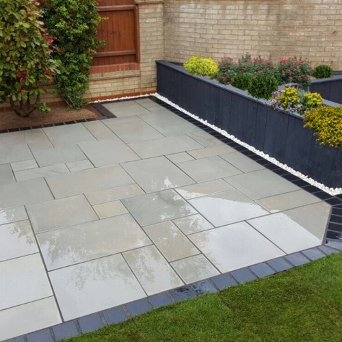 Sawn grey sandstone mixed - sawn,