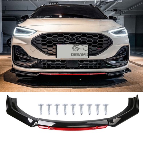 Gloss black red front - red, bumper