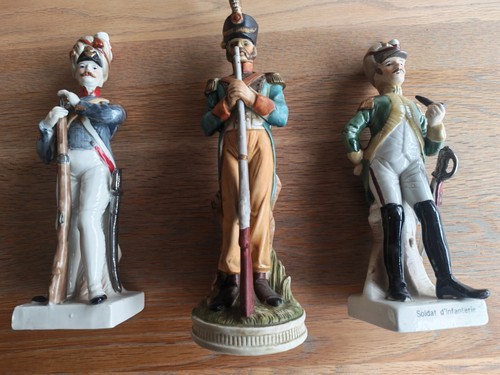 Three porcelain military