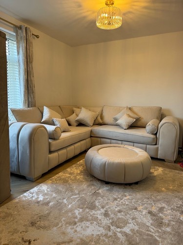 Lilly cream plush velvet - cream,