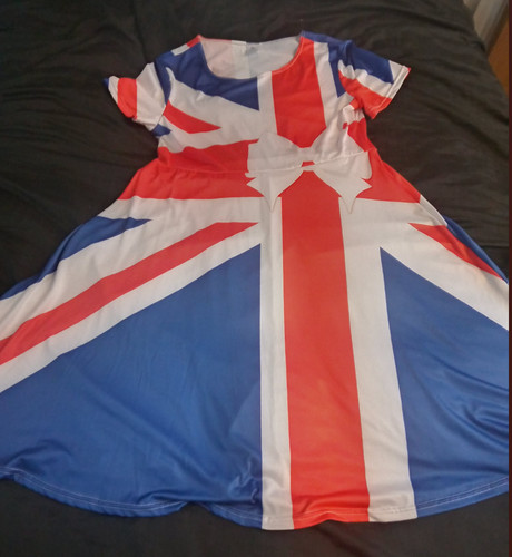 Ladies union jack dress size - ladies,