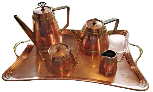 Piece copper coffee tea - 5, set