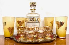 Vintage bohemian glass - glass, liquor