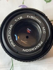 Pentacon Prakticar 50mm f/1.8 MC Lens Praktica Mount Fungus on boundary