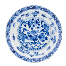 Chinese Porcelain Saucer Blue