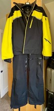 Men's Spyder Leader Ski Jacket Yellow and Spyder Dare Trousers Black - Sizes XL.