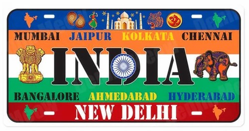 India license plate - india,
