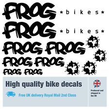 Frog new bike decals labels
