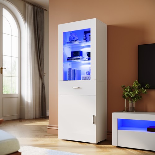White gloss sideboards storage - gloss,