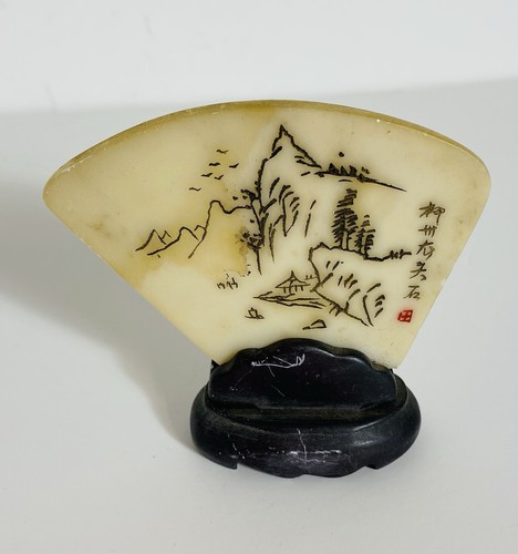 Chinese scrimshaw style