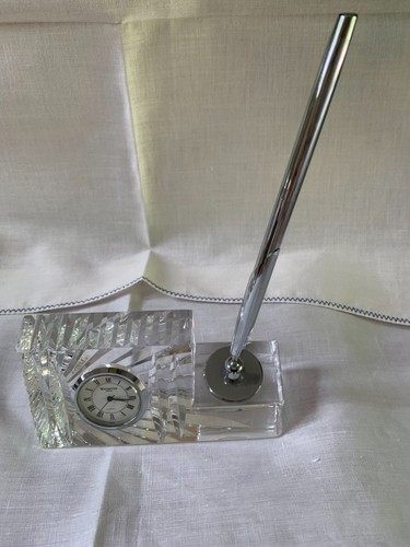 Waterford crystal desk clock - crystal,