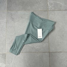 Lululemon Wunder Train High Rise Tight Leggings New Size 14 Gym Contour Green