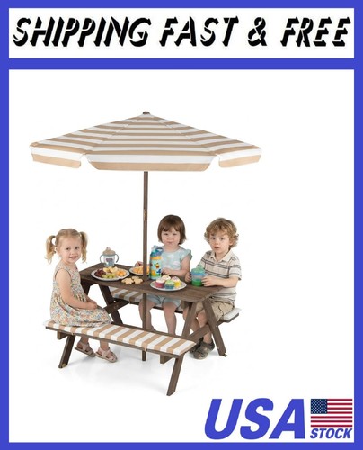 Kids picnic table wooden - kids,