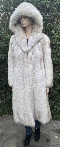 Real fur coat bluefox fox - coat,