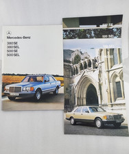 Mercedes S Class Brochure Set 1981 W126 - 380 SE SEL - 500 SE SEL