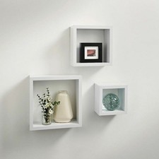 3 Piece Floating Cube Shelves