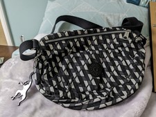 Kipling shoulder  bag , Black and White , medium size